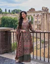 Nimrit By Sayuri Natural Crep Silk Readymade Plazzo Suits